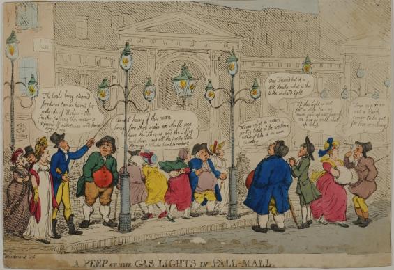 A Peep at the Gas Lights in Pall Mall