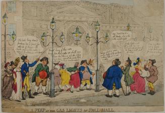A Peep at the Gas Lights in Pall Mall