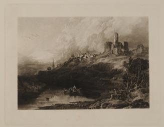 Warkworth Castle on the River Coquet
