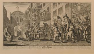 Hudibras, Plate 11: Burning Ye Rumps at Temple Bar