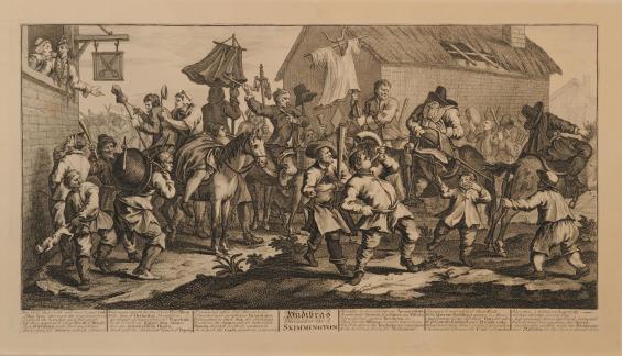 Hudibras, Plate 7: Hudibras Encounters the Skimmington