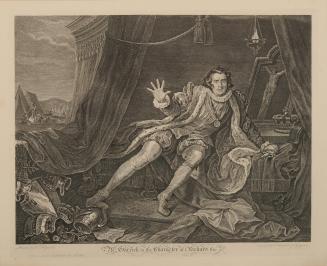 Mr. Garrick in the Character of Richard the Third  (Shakespeare Act 5, Scene 17)