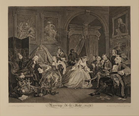 Marriage à-la-Mode, Plate 4: The Toilette