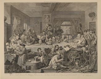 An Election Entertainment: Plate 1 from Four Prints of an Election