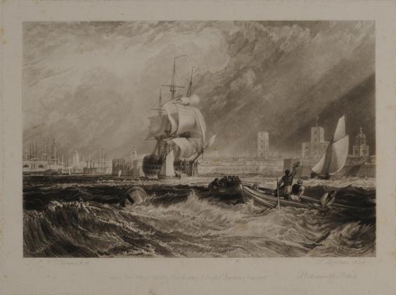Portsmouth, Plate 6 from The Harbours of England