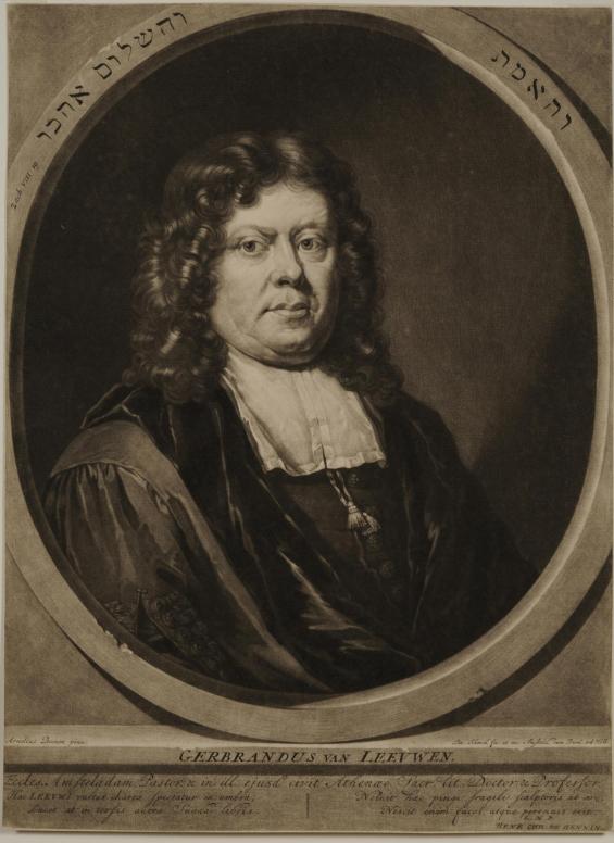 Portrait of the pastor and professor Gerbrand van Leeuwen