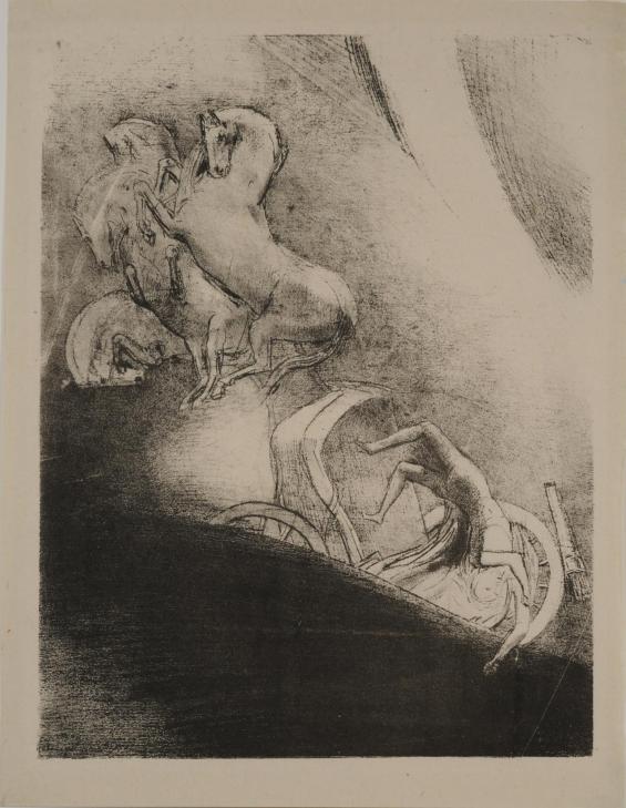 He Falls Head Foremost into the Abyss / Il tombe dans l'abîme, la tête en bas, Plate 17 from The Temptation of Saint Anthony / La Tentation de Saint-Antoine