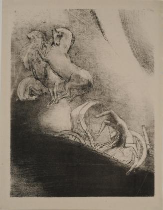 He Falls Head Foremost into the Abyss / Il tombe dans l'abîme, la tête en bas, Plate 17 from The Temptation of Saint Anthony / La Tentation de Saint-Antoine