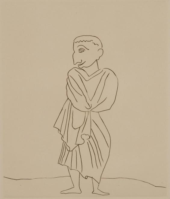 Untitled Illustration from Le Satyricon (standing man)