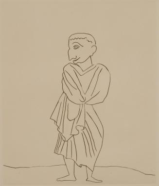 Untitled Illustration from Le Satyricon (standing man)