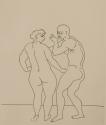 Untitled Illustration from Le Satyricon (nude couple)