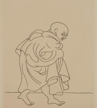 Untitled Illustration from Le Satyricon (hunched man)