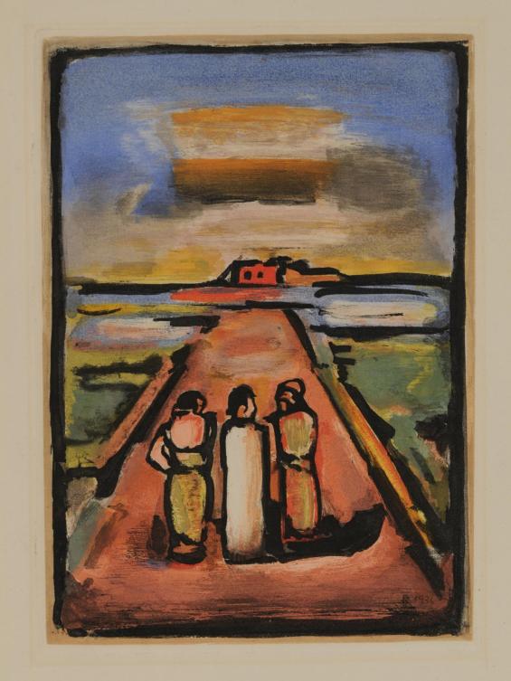 Les Disciples / The Disciples, Plate XV from the book Passion by André Suarès