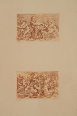 Battling Tritons (top image) and Battling Tritons (bottom image)