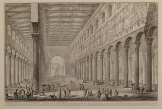 Spaccato interno della Basilica di S. Paolo Fuori della Mura / View of the interior of St. Paul Outside the Walls