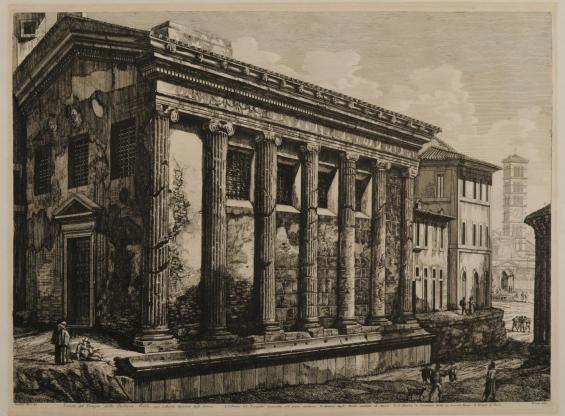 Veduta del Tempio della Fortuna Virile / View of the Temple of Fortuna Virilis