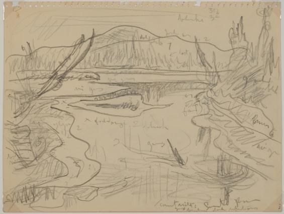 Smart River, Yukon (double sided drawing)