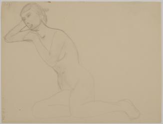 Seated Female Nude, Facing Left