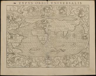 Typus Orbis Universalis (world map) from the Geographia Universalis, vetus et nova, complectens (the old and new, embraces them all)