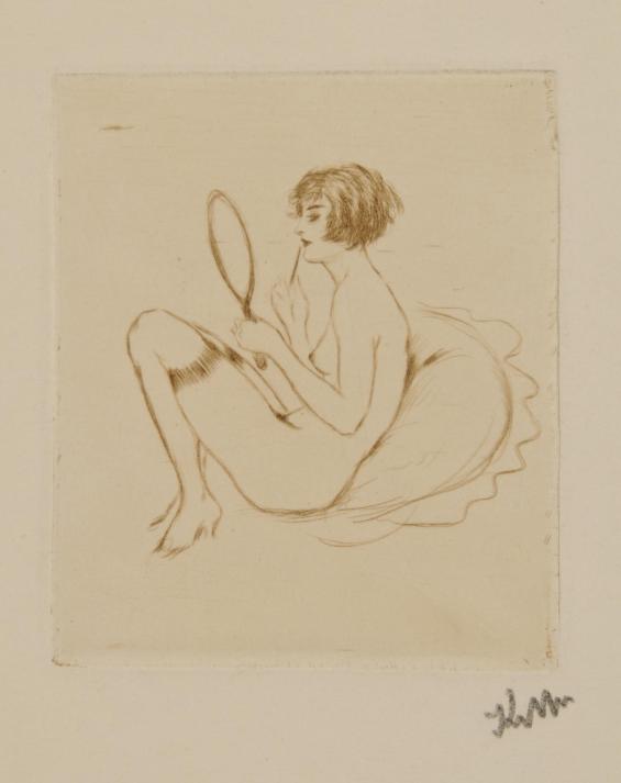 Untitled (nude with mirror)