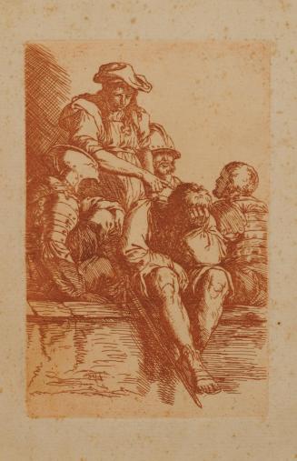 Figurine (four warriors and a standing youth)