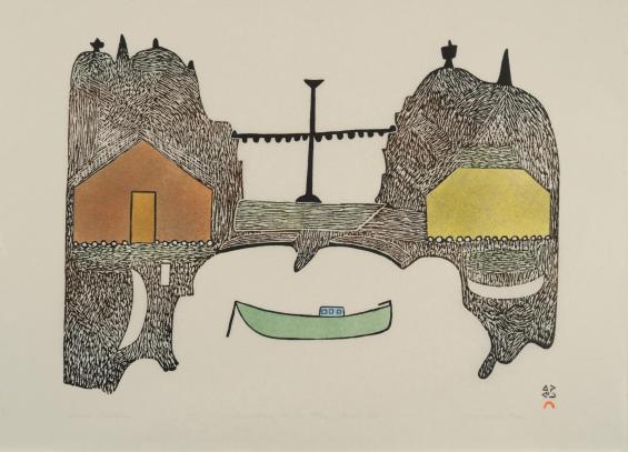 Summer Landscape, No. 14 from the Cape Dorset Print Catalogue (1980)