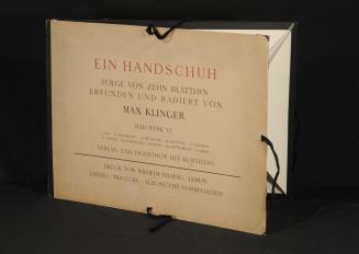 Portfolio cover and title page from Ein Handschuh Opus VI / A Glove, Cycle VI