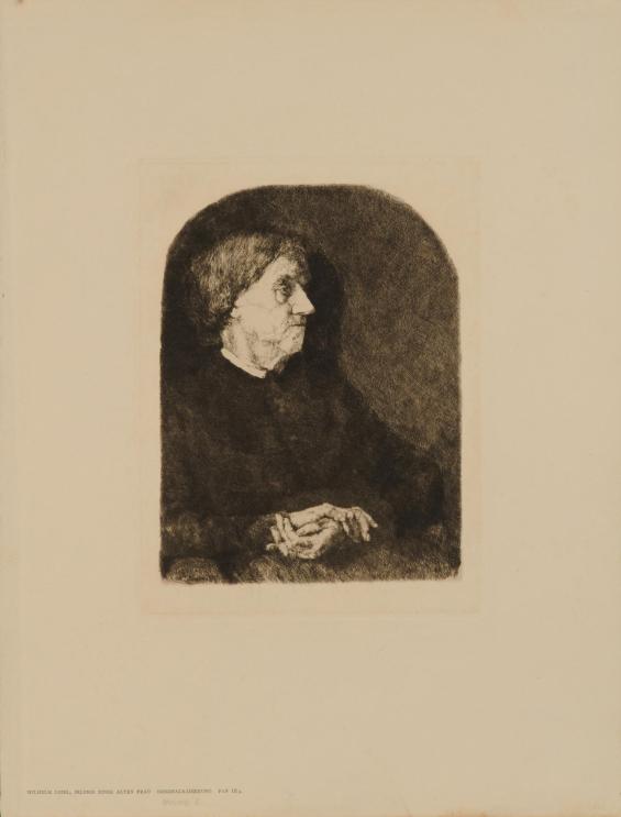 Bildnis einer Alten Frau / Portrait of an Old Woman (Leibl's Mother)