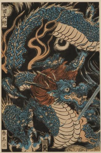 Left side panel from the triptych Dragon