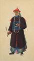 Mandarin male figure in Chinese costume