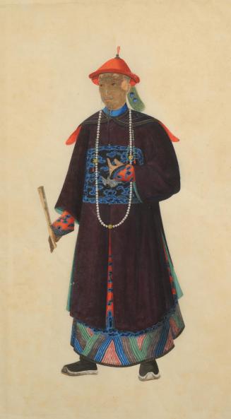 Mandarin male figure in Chinese costume