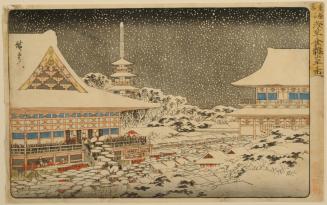 Year-end Fair at Kinryûzan Temple in Asakusa / Asakusa Kinryûzan toshi no ichi, from the series Famous Places in the Eastern Capital / Tôto meisho