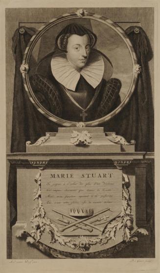 Mary Stuart, Queen of Scots; an illustration from Isaac de Larrey's Histoire d'Angleterre, d'Ecosse, et d'Irlande / History of England, Scotland and Ireland