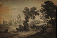 Untitled (landscape with figures and ruins)