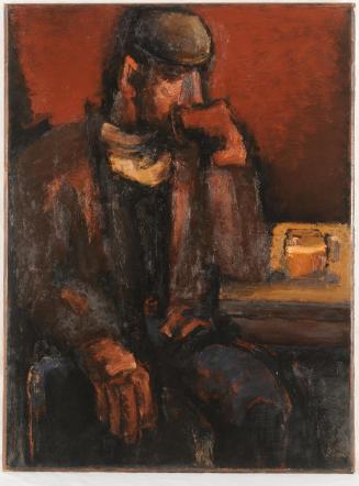 Miner With Glass of Beer