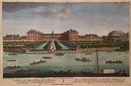 A View of the Royal Hospital at Chelsea and the Rotunda in Ranelagh Gardens