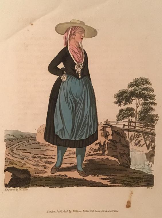 A Countrywoman of Upper Austria, Plate 2 from the Costumes of the Hereditary States of the House of Austria