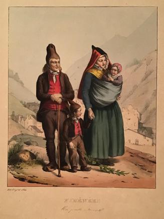 Pyrénées: Une famille de Barèges / Pyrenees: A Family at Barèges, illustration from Les plus beaux sites des Pyrénées / The Most Beautiful Sites in the Pyrenees by Maxime Lalanne & Eugène de Malbos