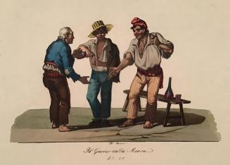 Il Gioco della Morra, No. 25 / The Game of Morra, No. 25, likely after a watercolour by Michela de Vito (19th century Napolitano artist)