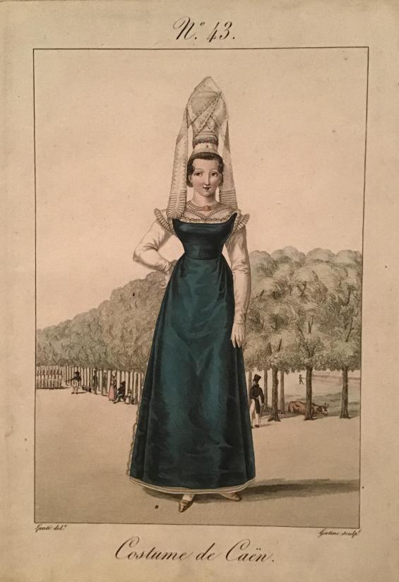 Costume de Caën, N° 43 de Costumes des femmes du Pays de Caux et de