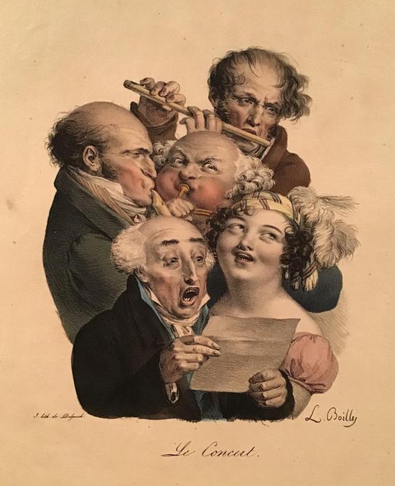 Le Concert, de la Collection des Profils et Grimaces / The Concert, from the Collection of Profiles and Grimaces