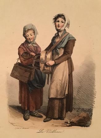 La Vielleuse, de la Collection des Profils et Grimaces / The Hurdy Gurdy Player, from the Collection of Profiles and Grimaces