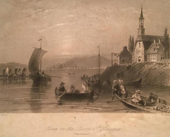 Scene on the River St. Lawrence, near Montreal