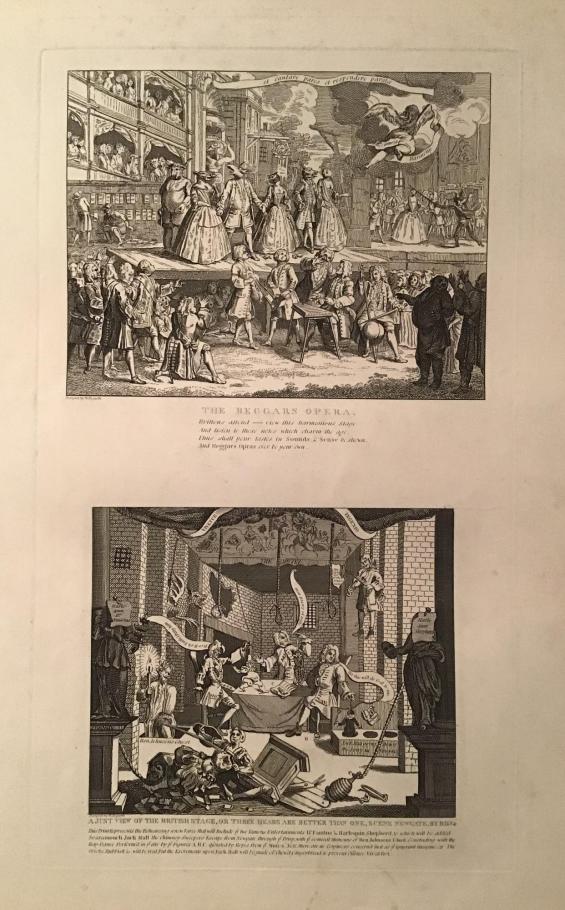 The Beggar's Opera Burlesqued, and A Just View of the British Stage, or Three Heads are Better Than One, from Hogarth Restored, the Whole Works of the Celebrated William Hogarth as Originally Published