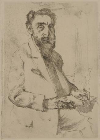 Bildnis Hermann Struck / Portrait of Hermann Struck, from the portfolio Sieben Radierungen von Lovis Corinth / Seven Etchings by Lovis Corinth